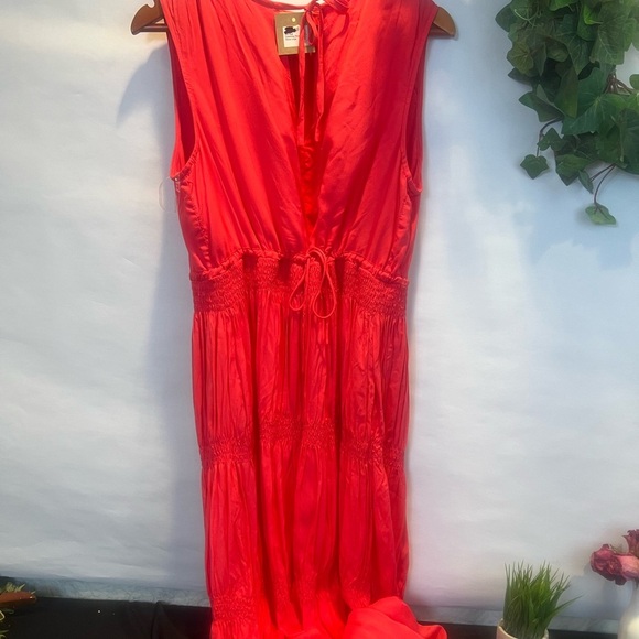 Sweet Love by Jen Hot Pink Smocking Flowy Dress - Picture 5 of 7